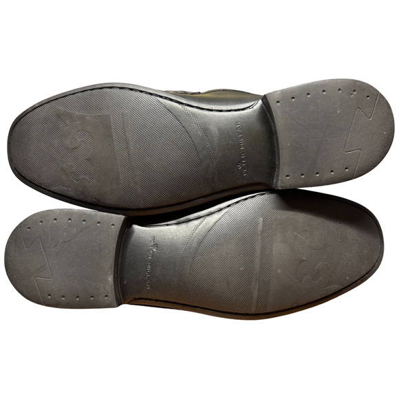 PETER MILLAR Crown Men's 11M Leather Horse Bit Loafer Black Casual Shoes Brazil - Picture 11 of 14